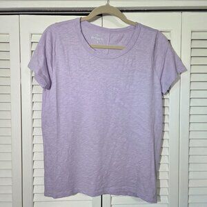 🆕 J. Crew Factory Girlfriend Crewneck Tee - Lilac- Size Medium NWOT